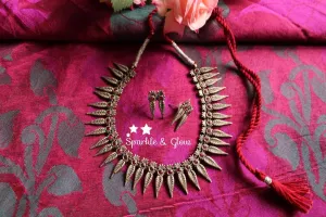 Spiked Silver Look Alike Necklace