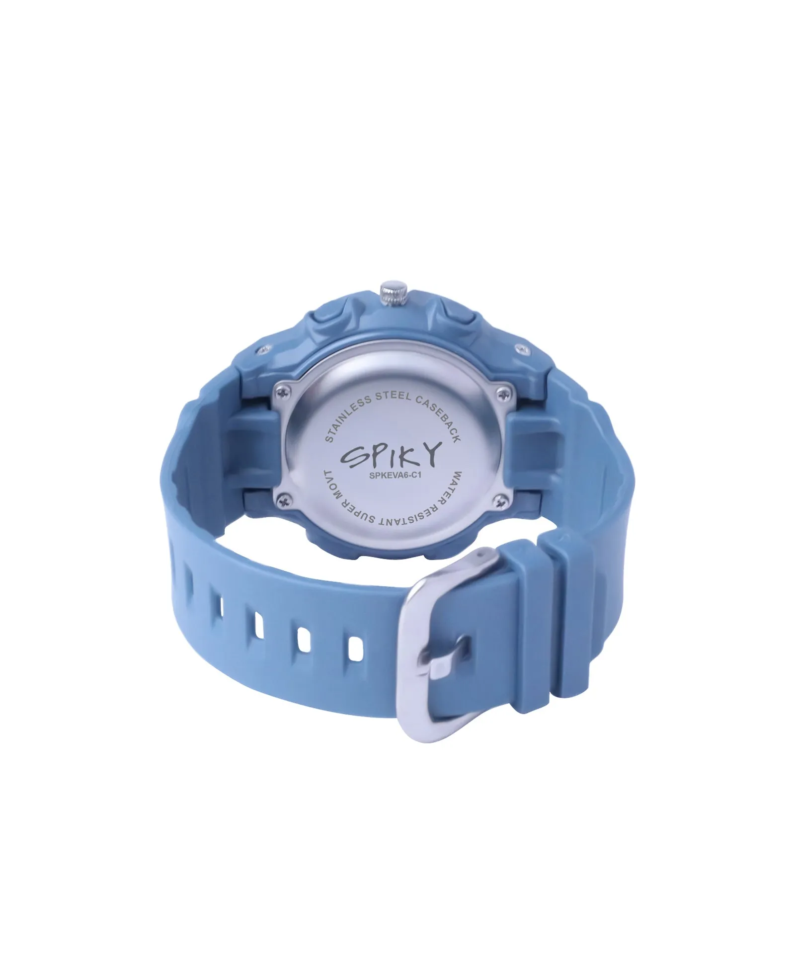 Spiky Eva6 Analog & Digital Sporty Watch - Black