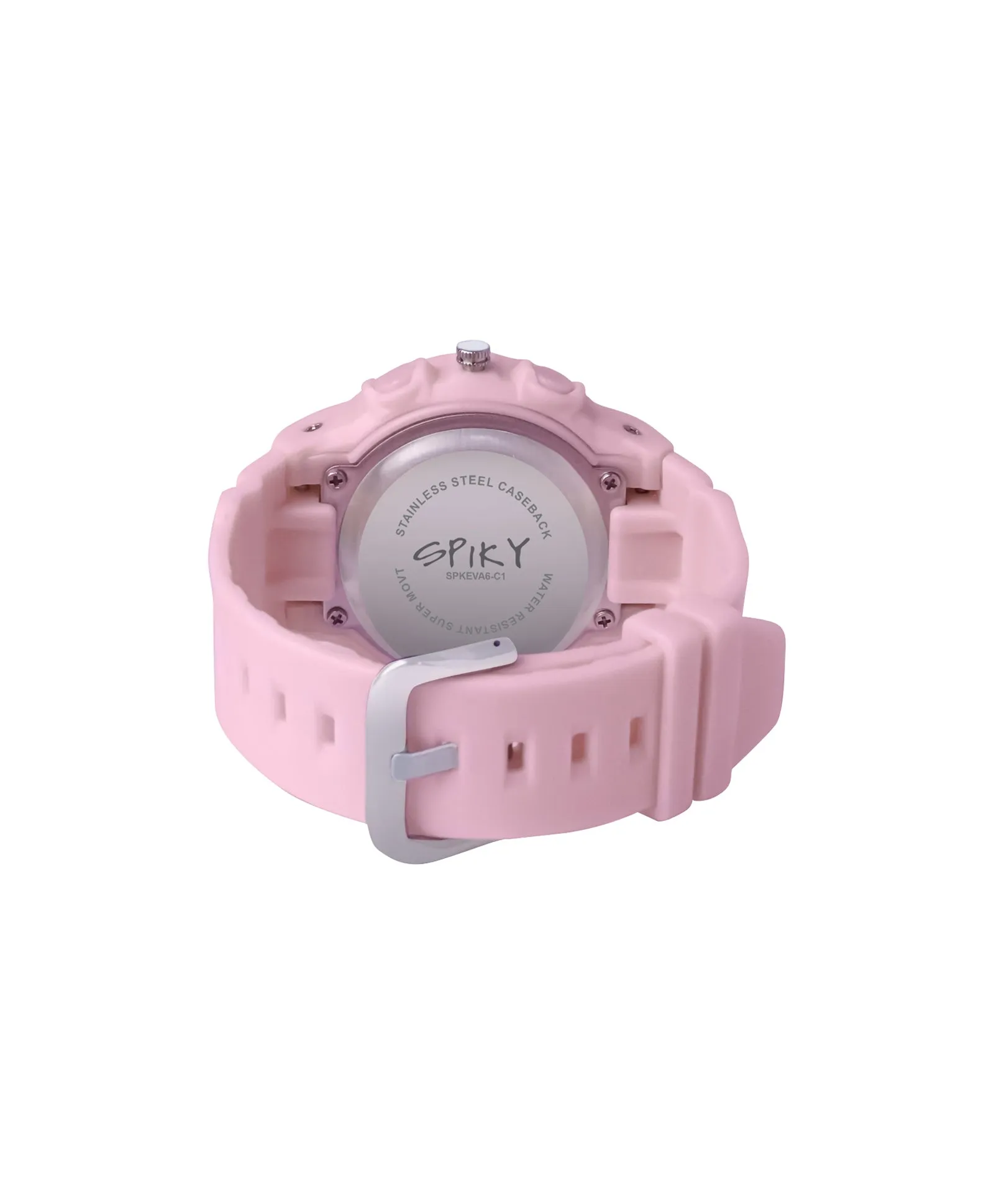 Spiky Eva6 Analog & Digital Sporty Watch - Black