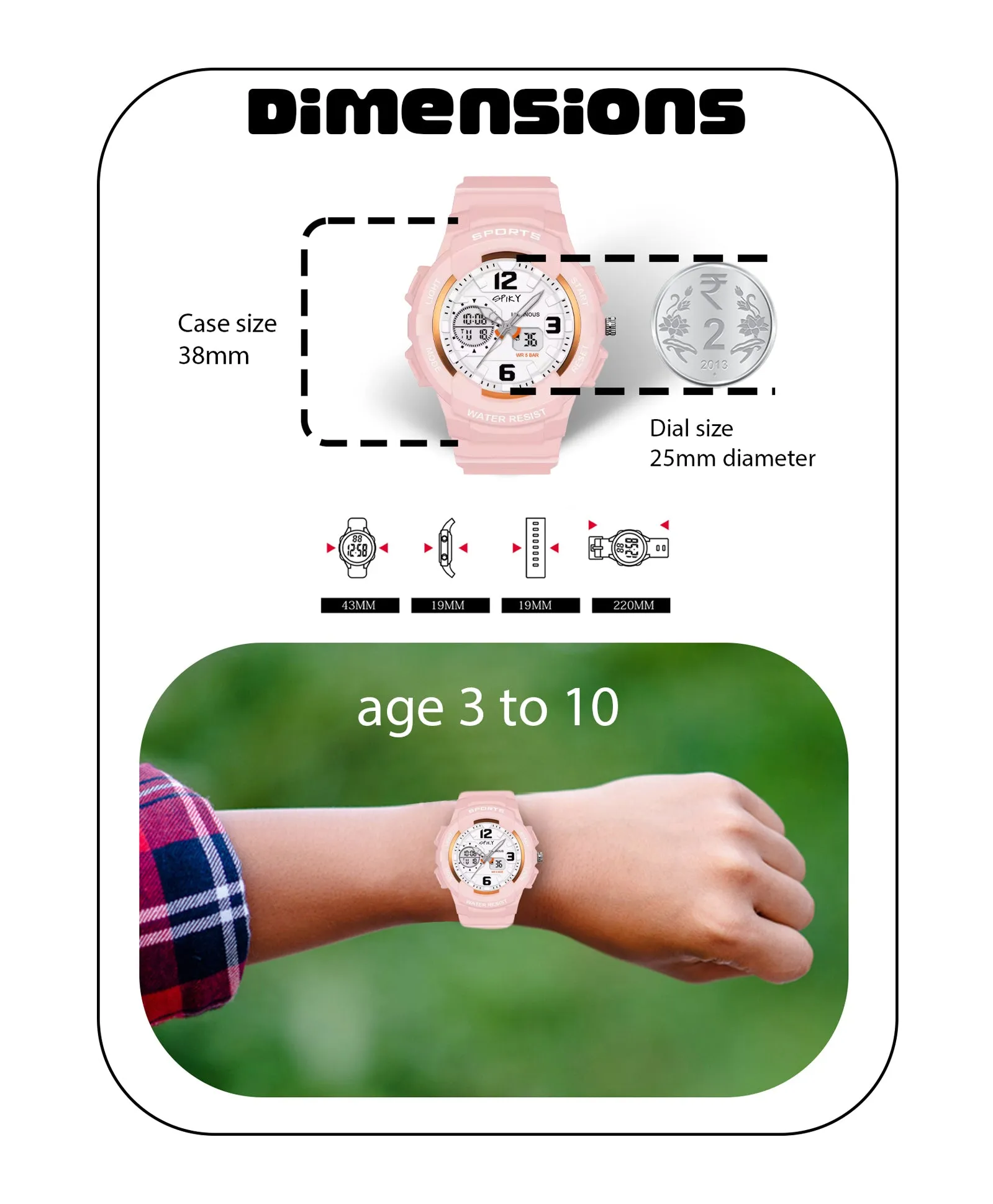 Spiky Eva6 Analog & Digital Sporty Watch