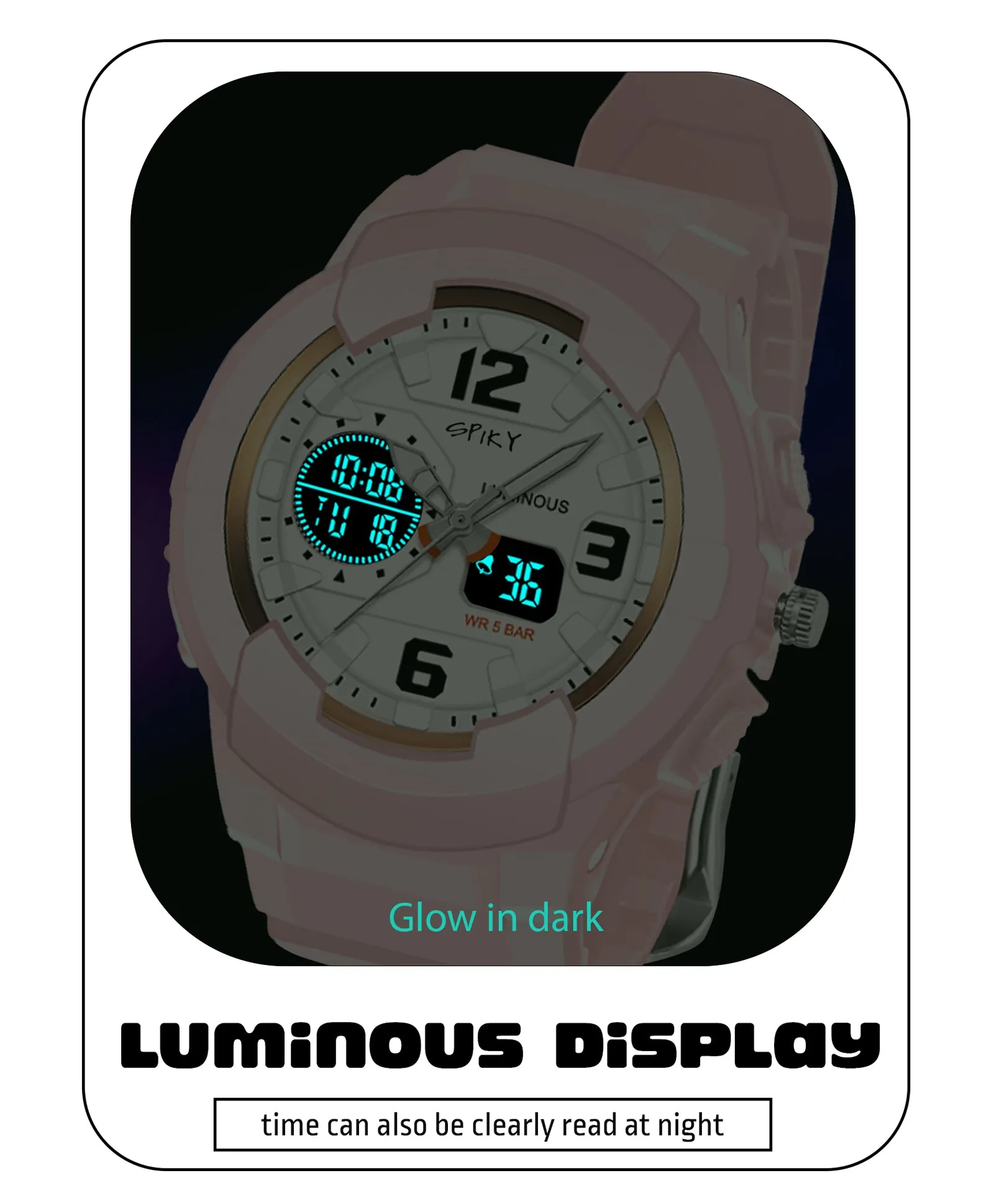 Spiky Eva6 Analog & Digital Sporty Watch