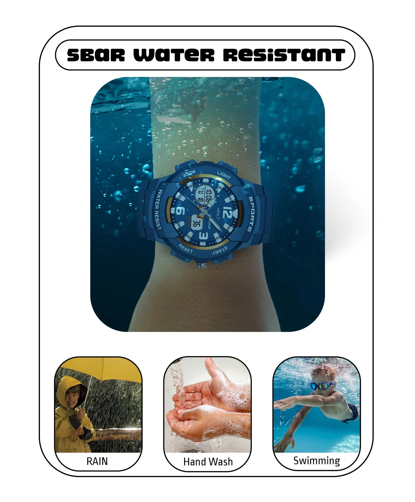 Spiky Eva6 Analog & Digital Sporty Watch