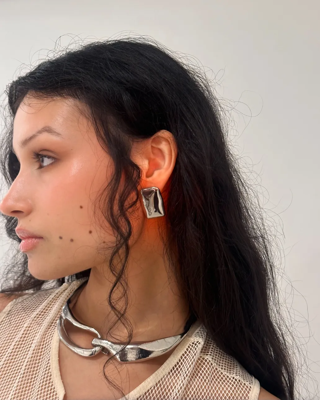 SQUARE DROP EARRING