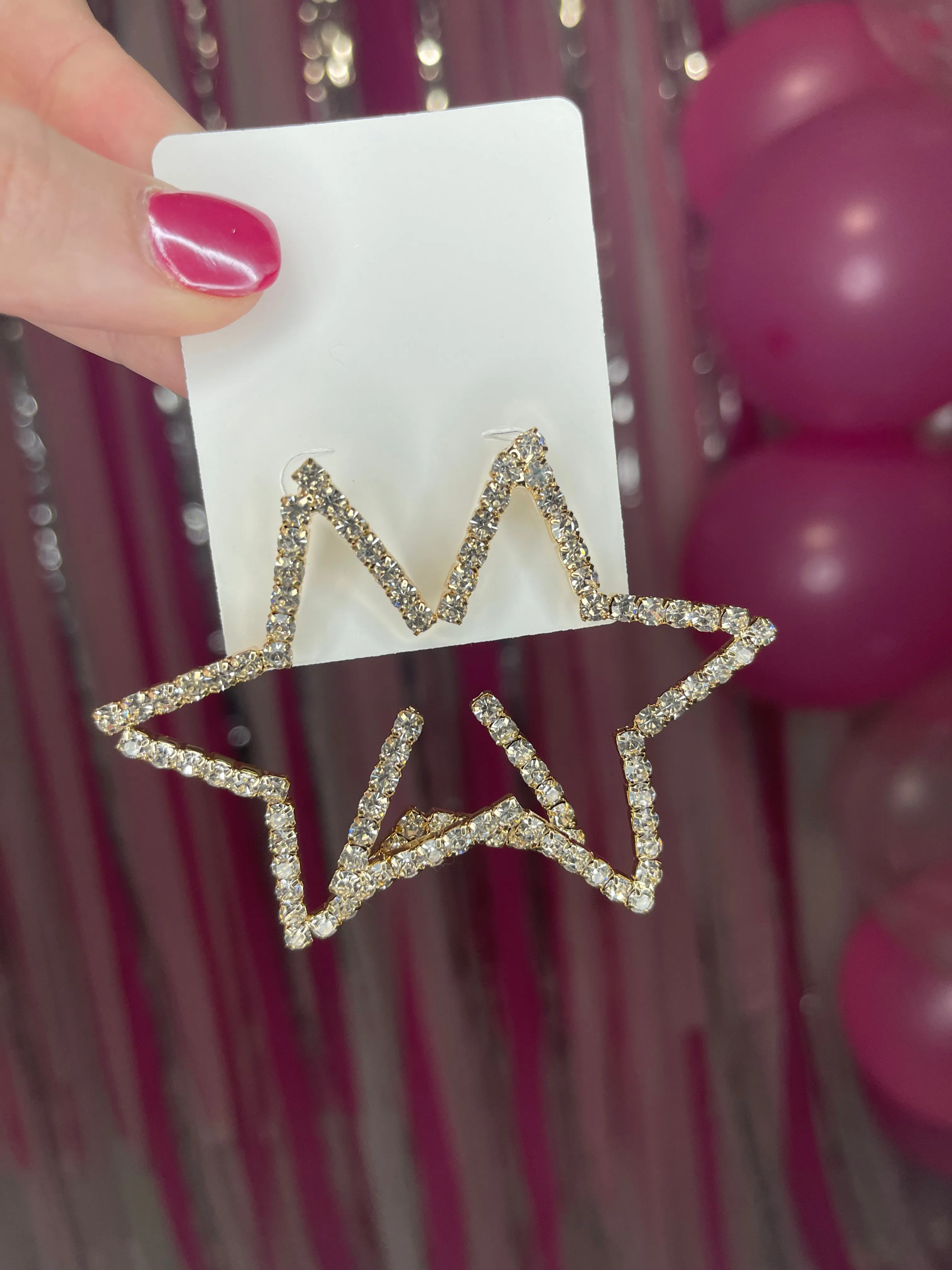 Star Statement Earrings
