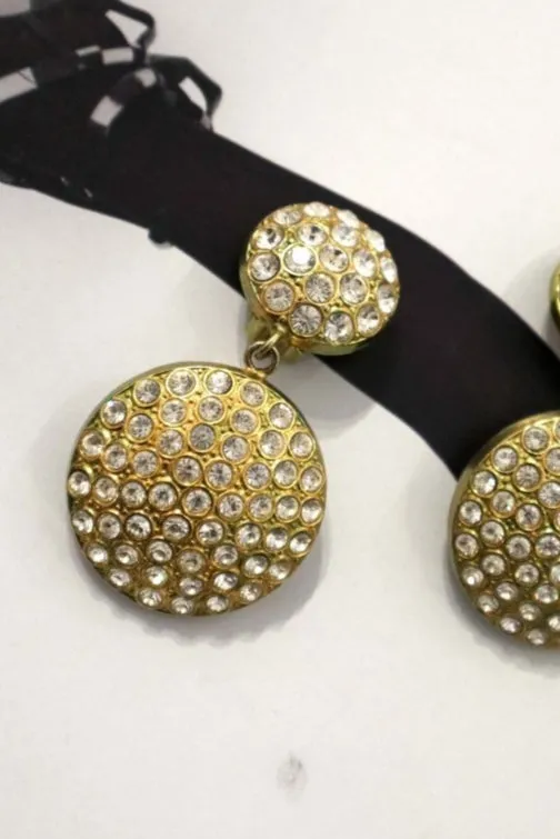 Statement Rhinestone Earrings
