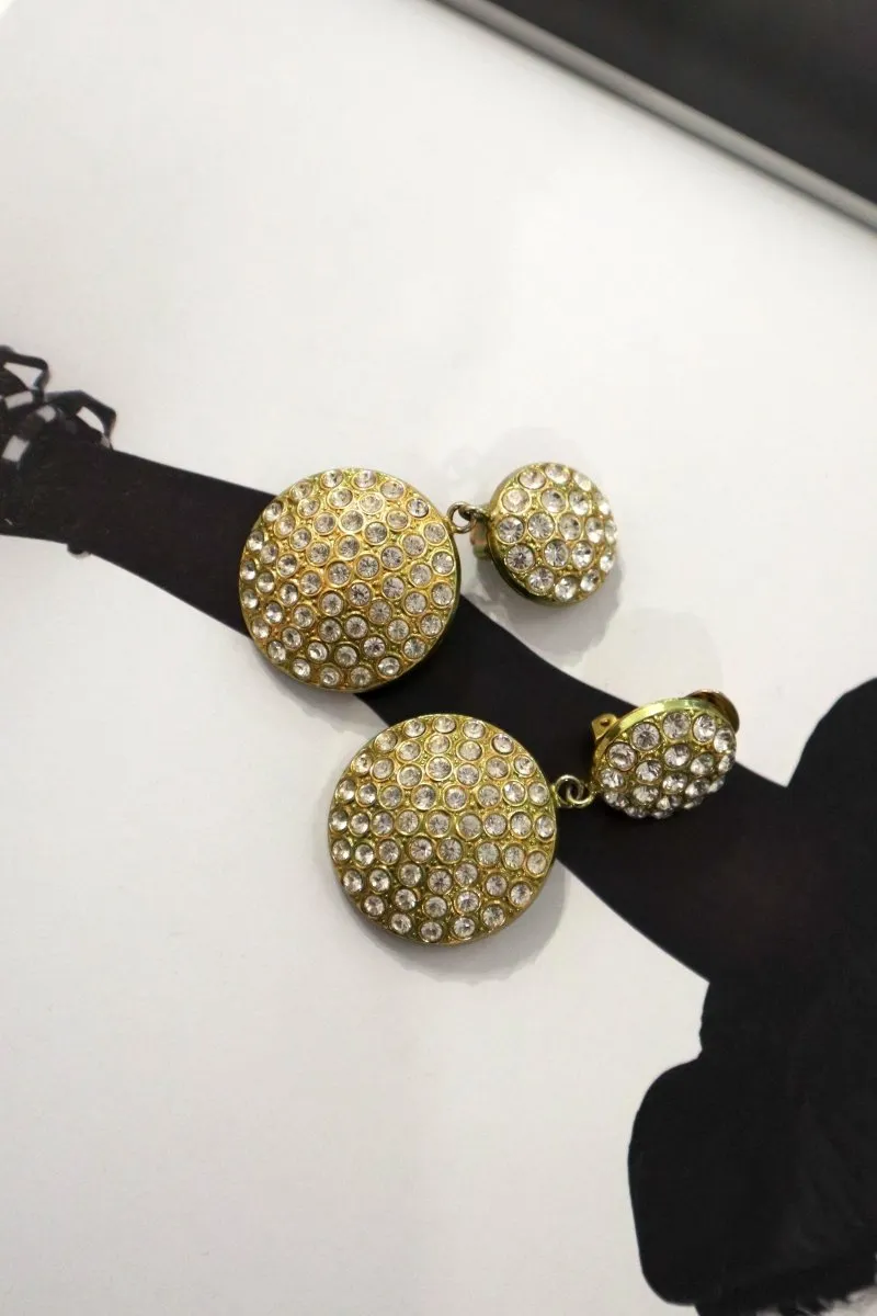Statement Rhinestone Earrings