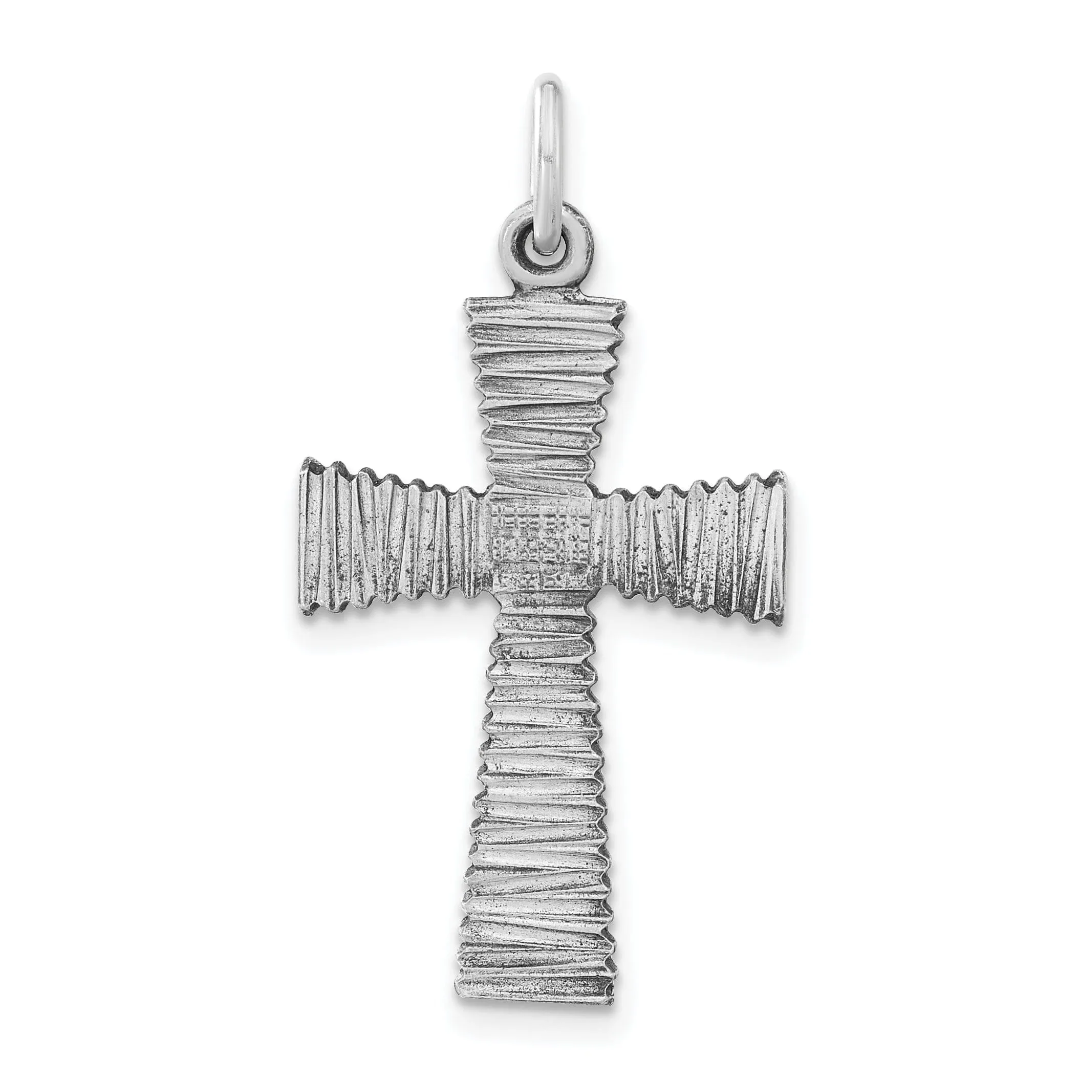 Sterling Silver Antiqued Cross Pendant