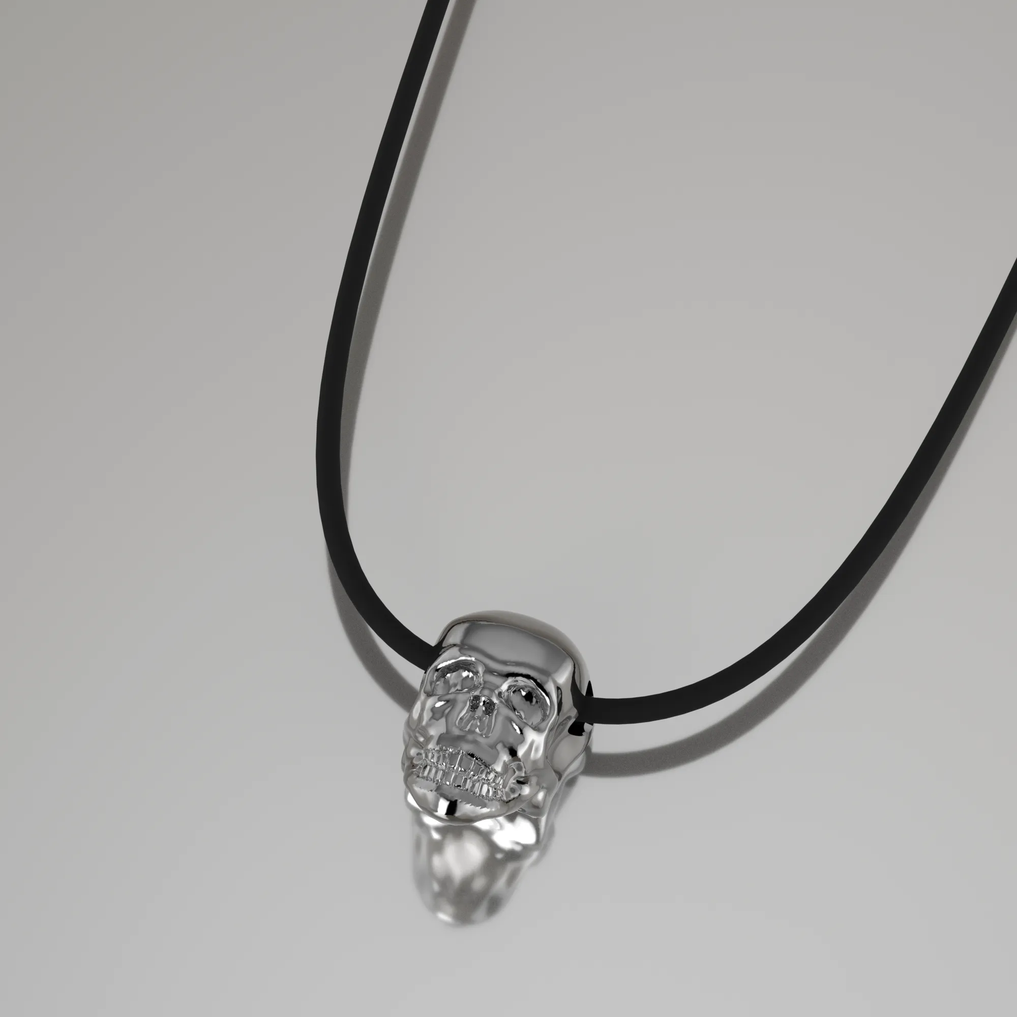 Sterling Silver Skull Necklace