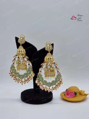 Sumaira Kundan Statement Earrings