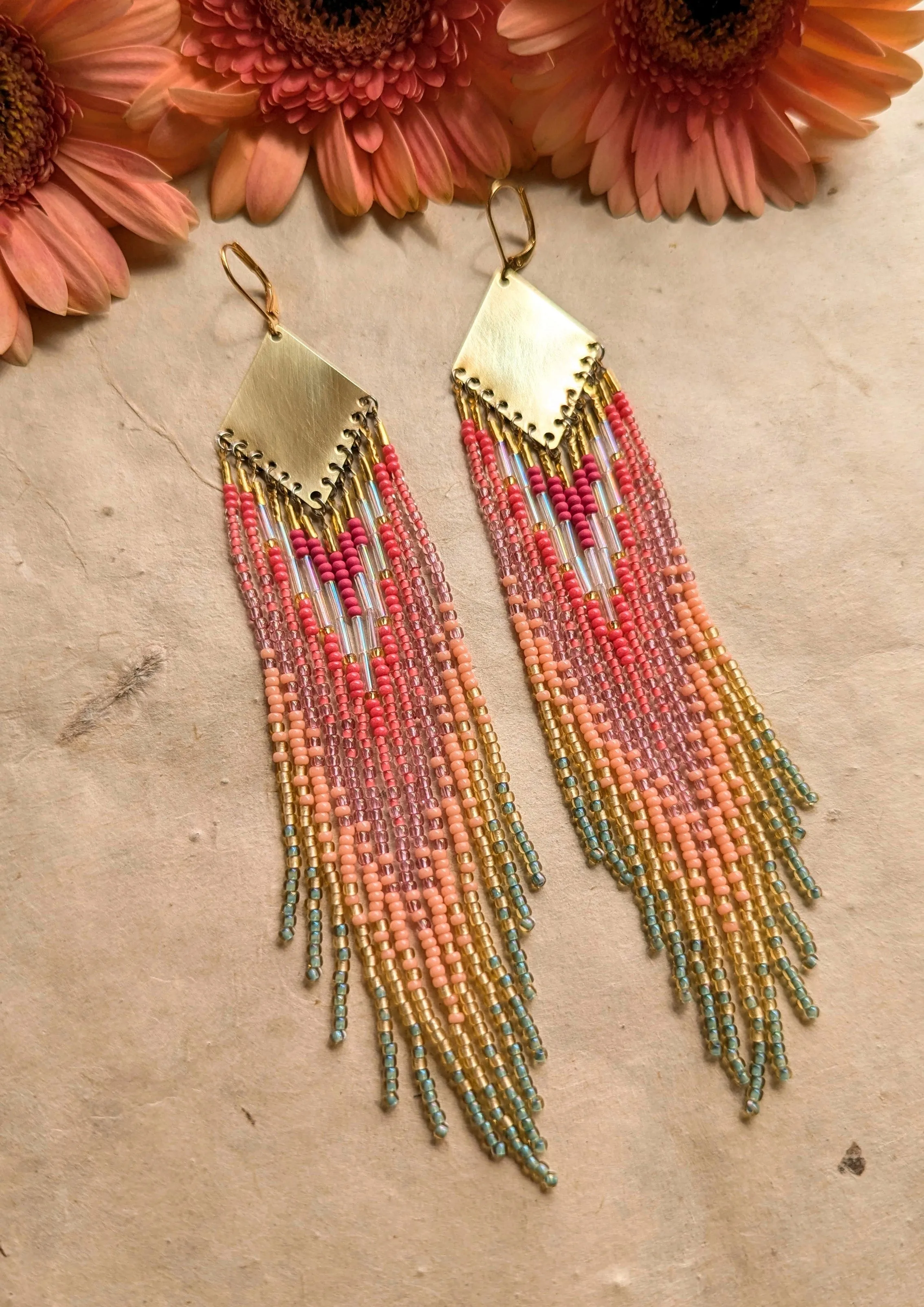 Suni Daisy Seed Bead Earrings
