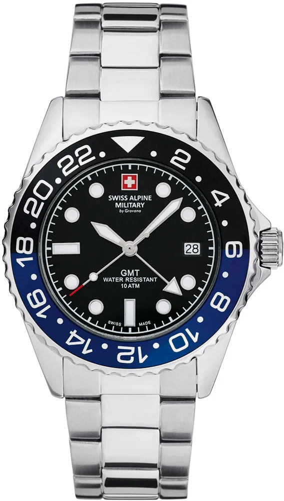 Swiss Alpine Military Master Diver GMT Watch