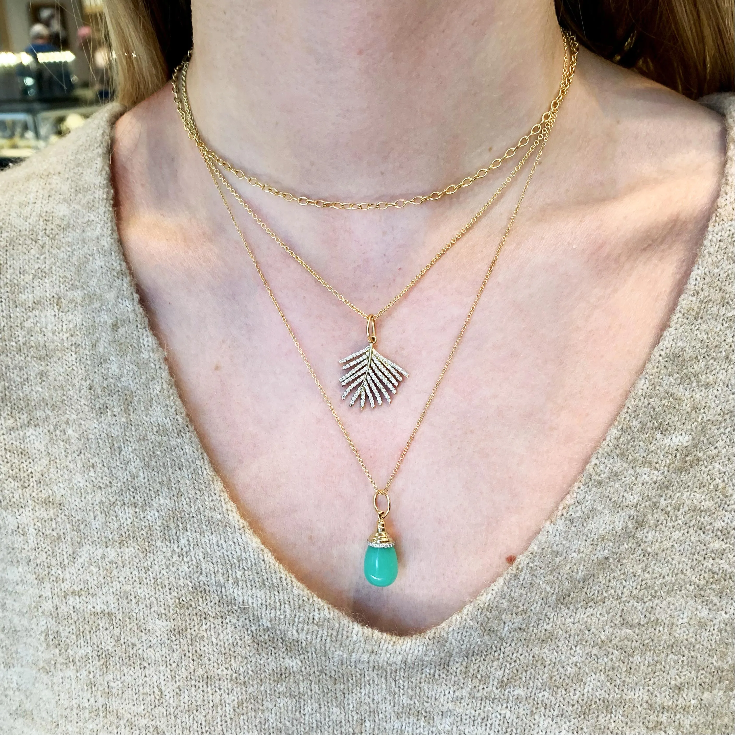 Syna Mini Mogul Drop Necklace
