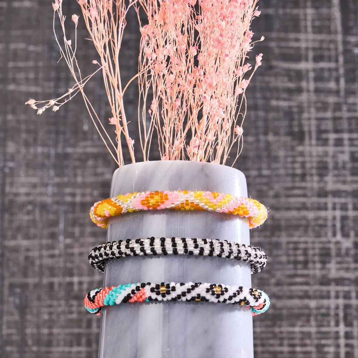 Tangerine Tree | Himalayan Glass Bead Bracelet