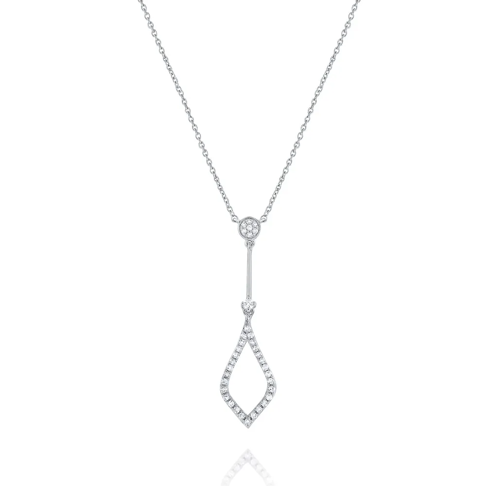 Tear Drop Diamond Pendant by KC Designs