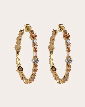 The Adriana champagne earrings