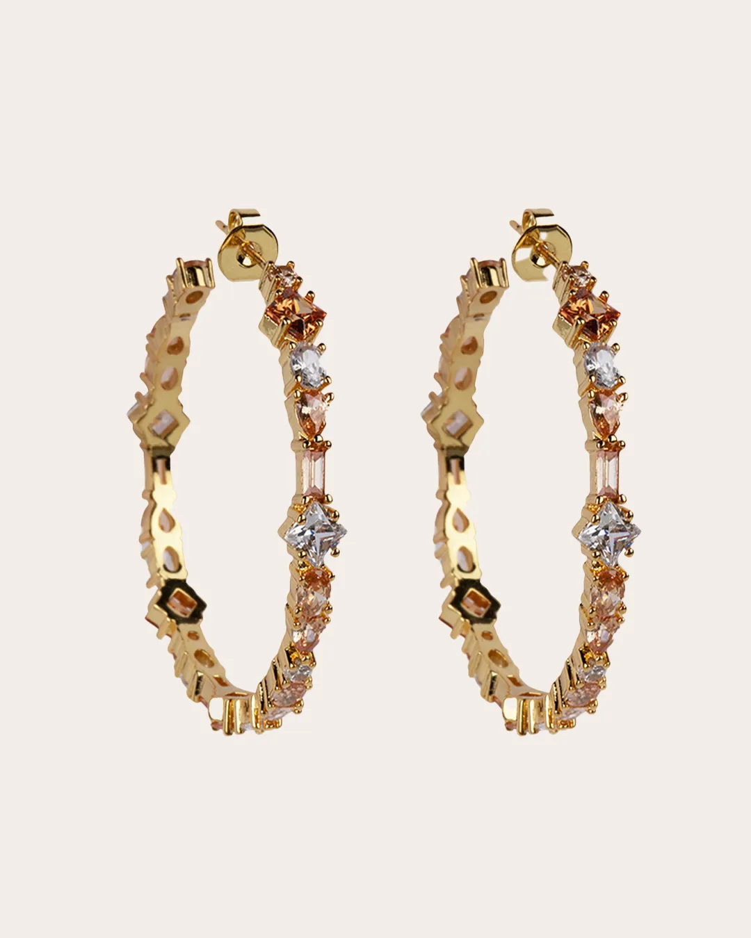 The Adriana champagne earrings