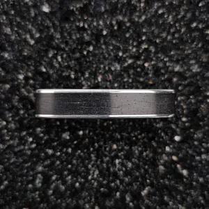 The Horizon (Ebony Wood & Continuum Silver Two Finger Ring)