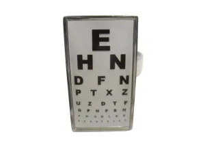 Thin Bordered Rectangular Optometrist Adjustable Size Fashion Ring