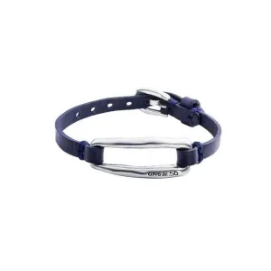 Tie Me Blue bracelet, silver
