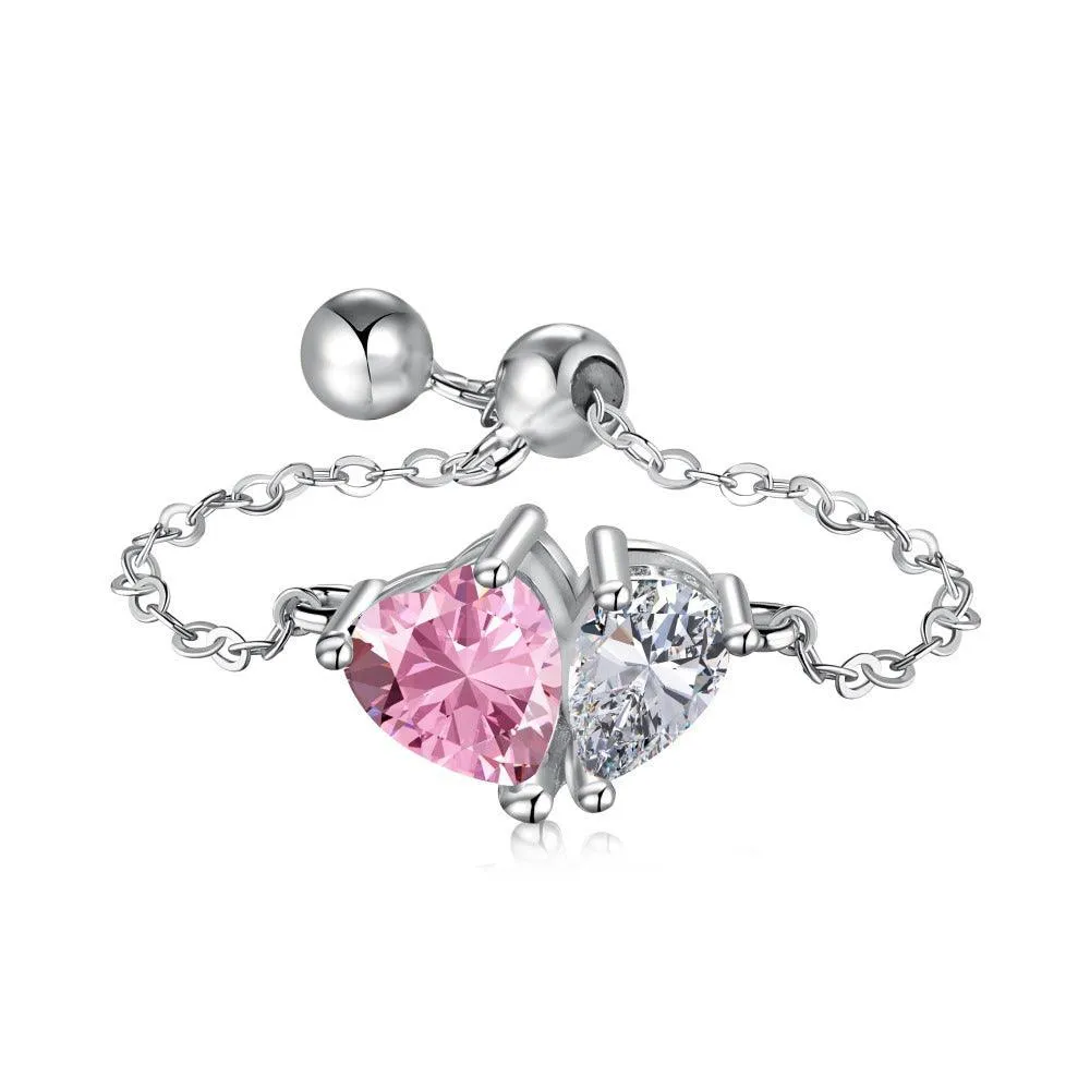 Toi Et Moi Adjustable Chain Rings