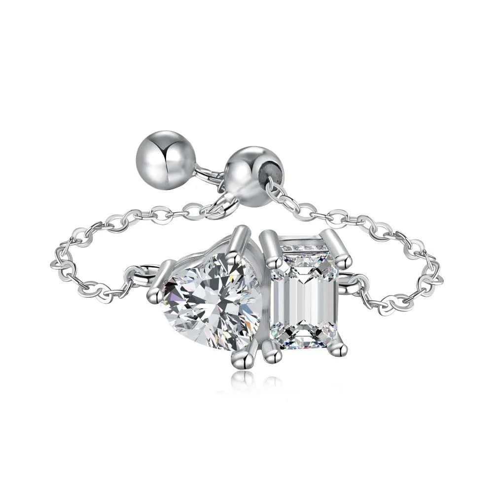 Toi Et Moi Adjustable Chain Rings