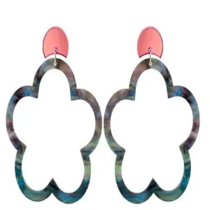 Toolally Large Daisy Hoops Earrings