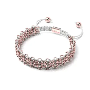 Tree Sloth Links | Original Kismet Bracelet | White x Rose Gold