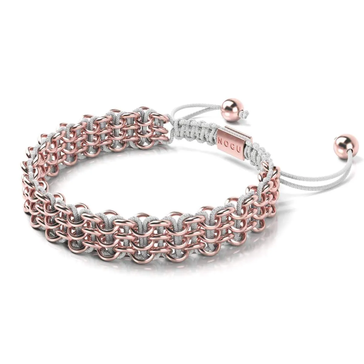 Tree Sloth Links | Original Kismet Bracelet | White x Rose Gold