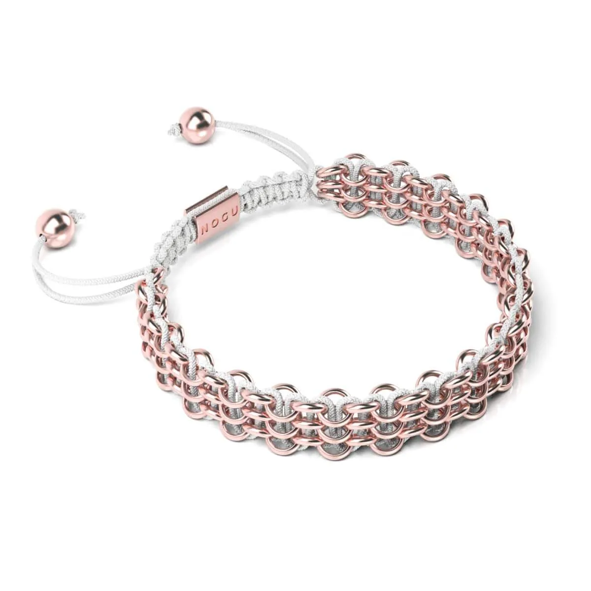 Tree Sloth Links | Original Kismet Bracelet | White x Rose Gold