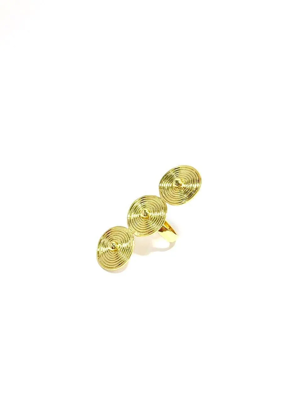 Triple Spiral Ring