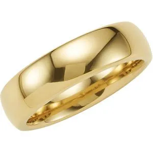 Tungsten 6.3 mm Band with Gold Immerse Plating Size 7