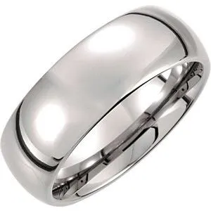 Tungsten 8 mm Domed Band Size 12.5