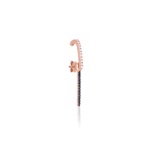 Two Bar Cubic Zirconia Hook Earrings