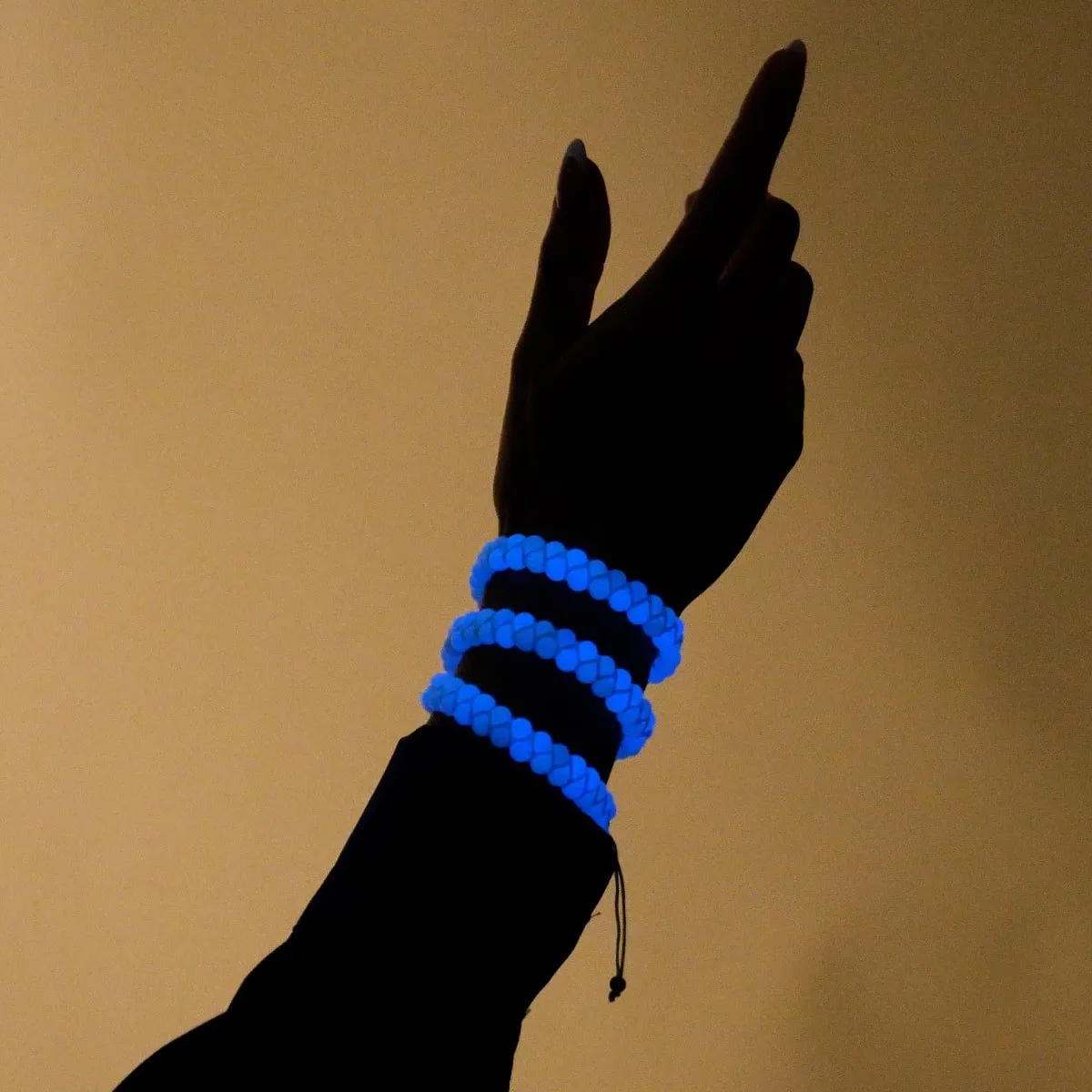 Ultramarine x Porcelain | Lumos Ceramic | Vitality Macrame Bracelet