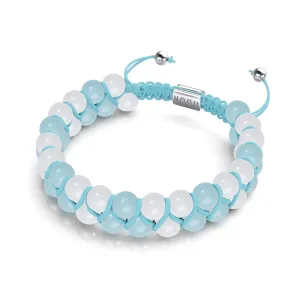 Ultramarine x Porcelain | Lumos Ceramic | Vitality Macrame Bracelet