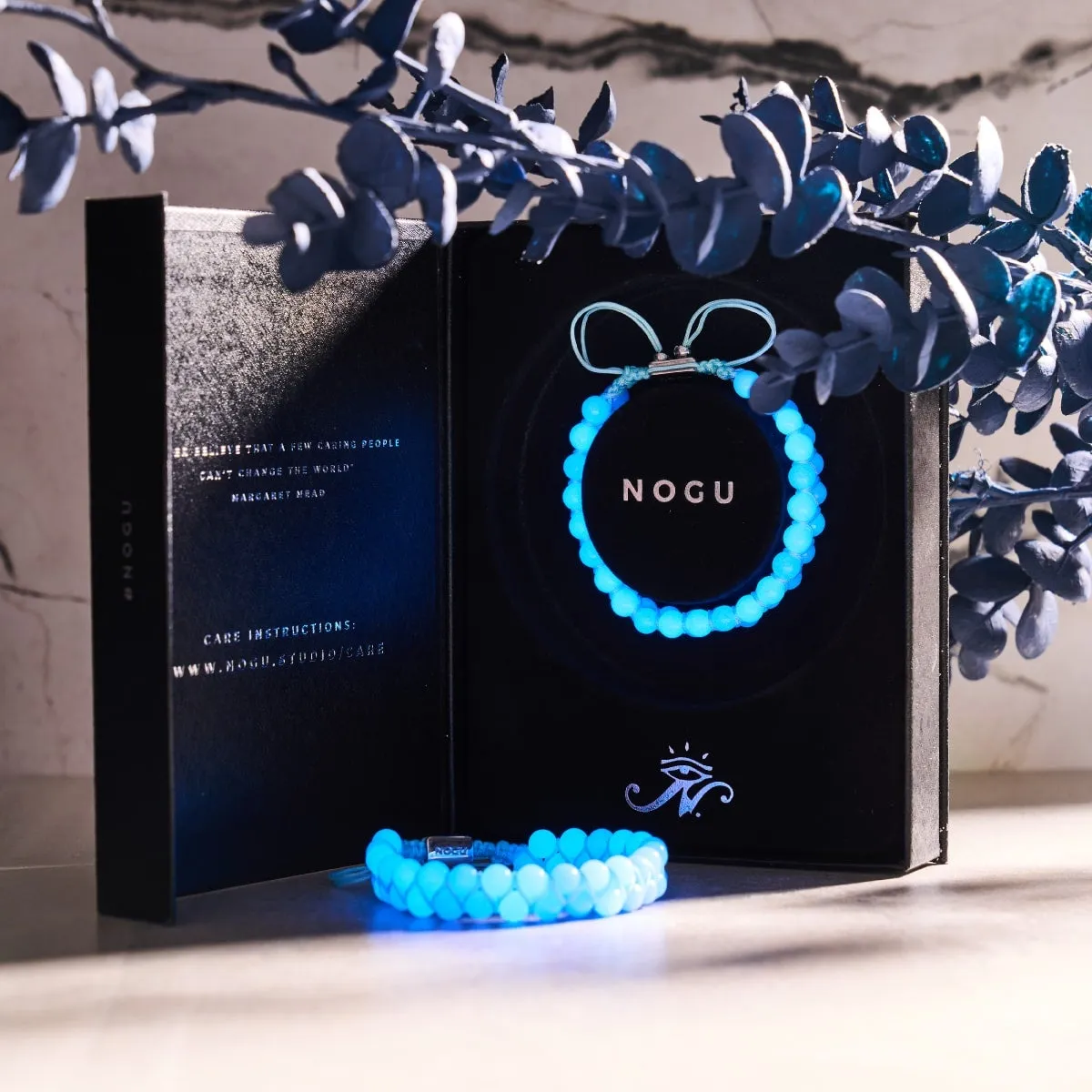 Ultramarine x Porcelain | Lumos Ceramic | Vitality Macrame Bracelet