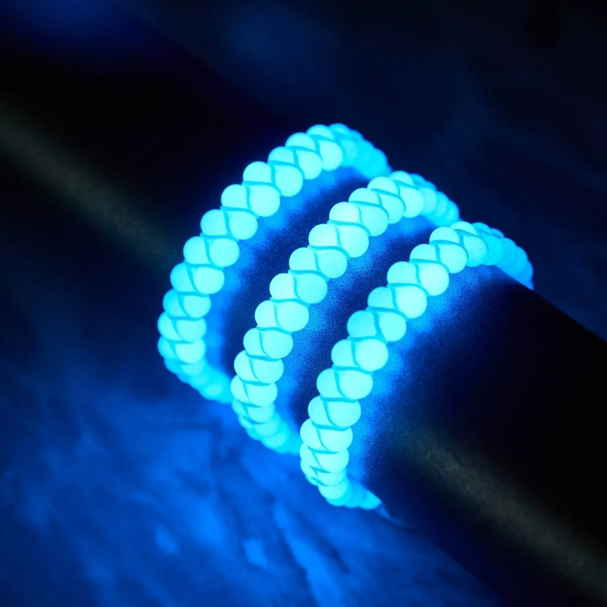 Ultramarine x Porcelain | Lumos Ceramic | Vitality Macrame Bracelet