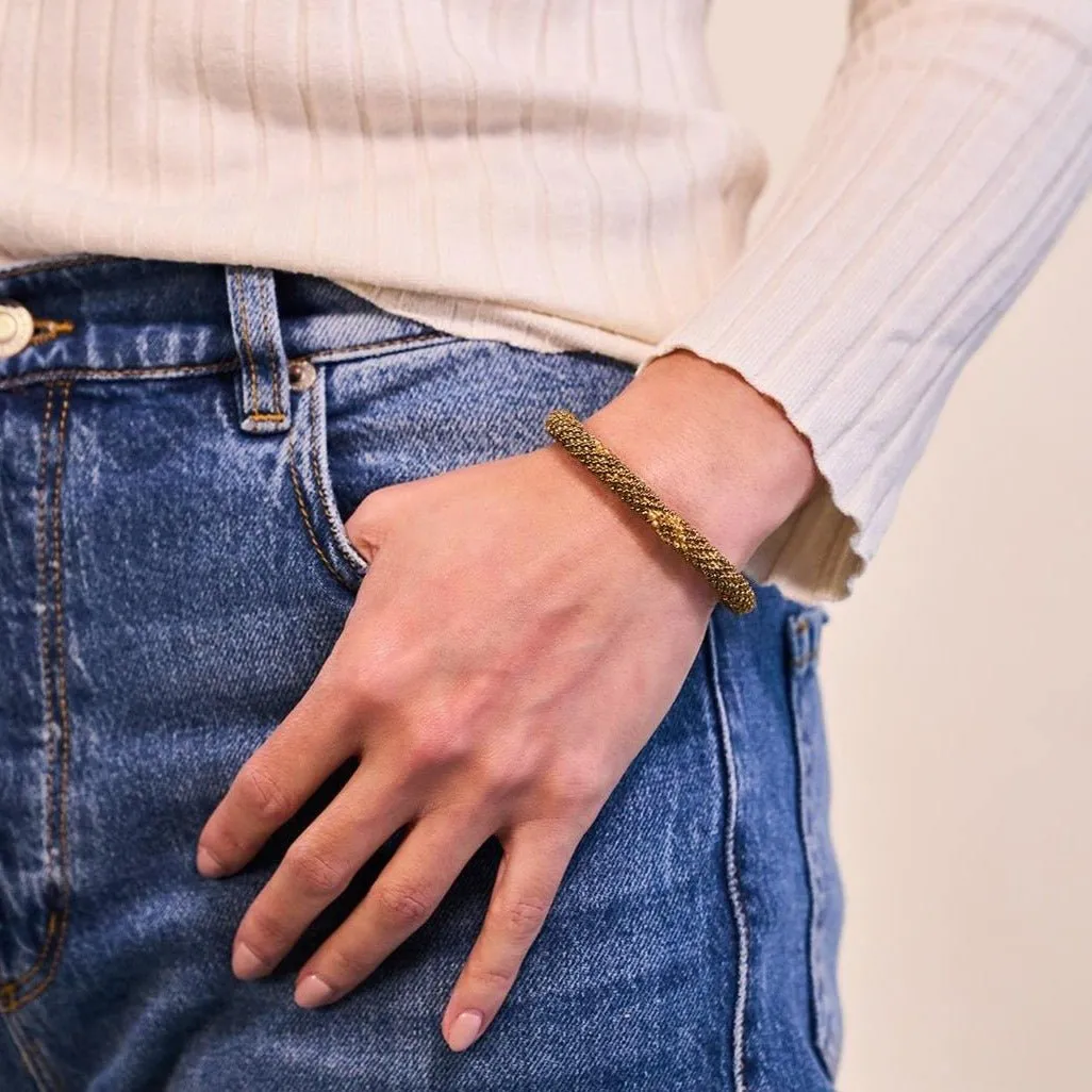 Venetian Gold | Himalayan Glass Bead Bracelet