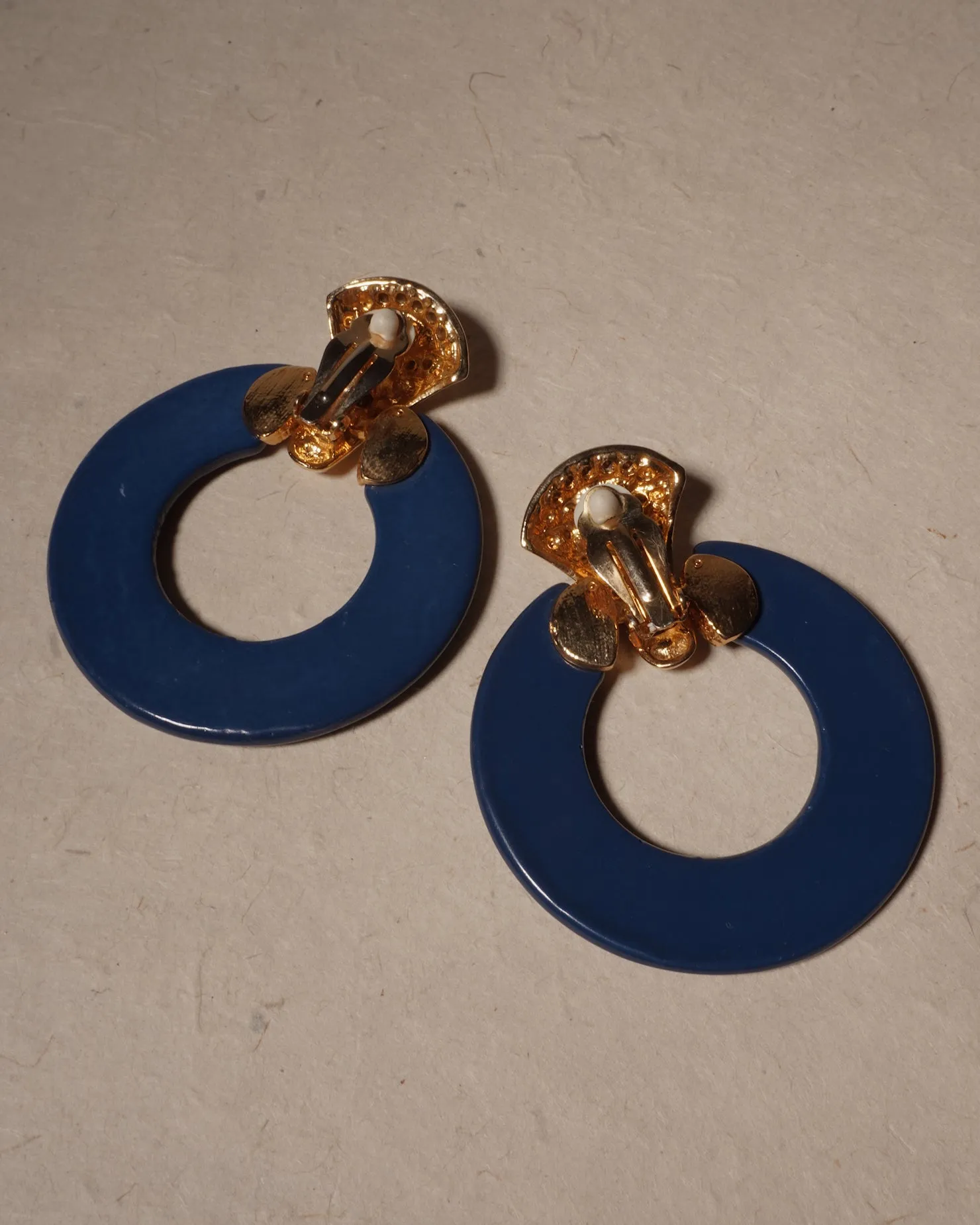 Vintage Acrylic Blue Door Knockers