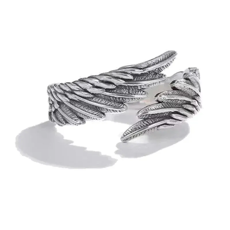 Vintage Angel Wing Demon Eye Rings