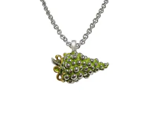 Viticulture Grape Pendant Necklace
