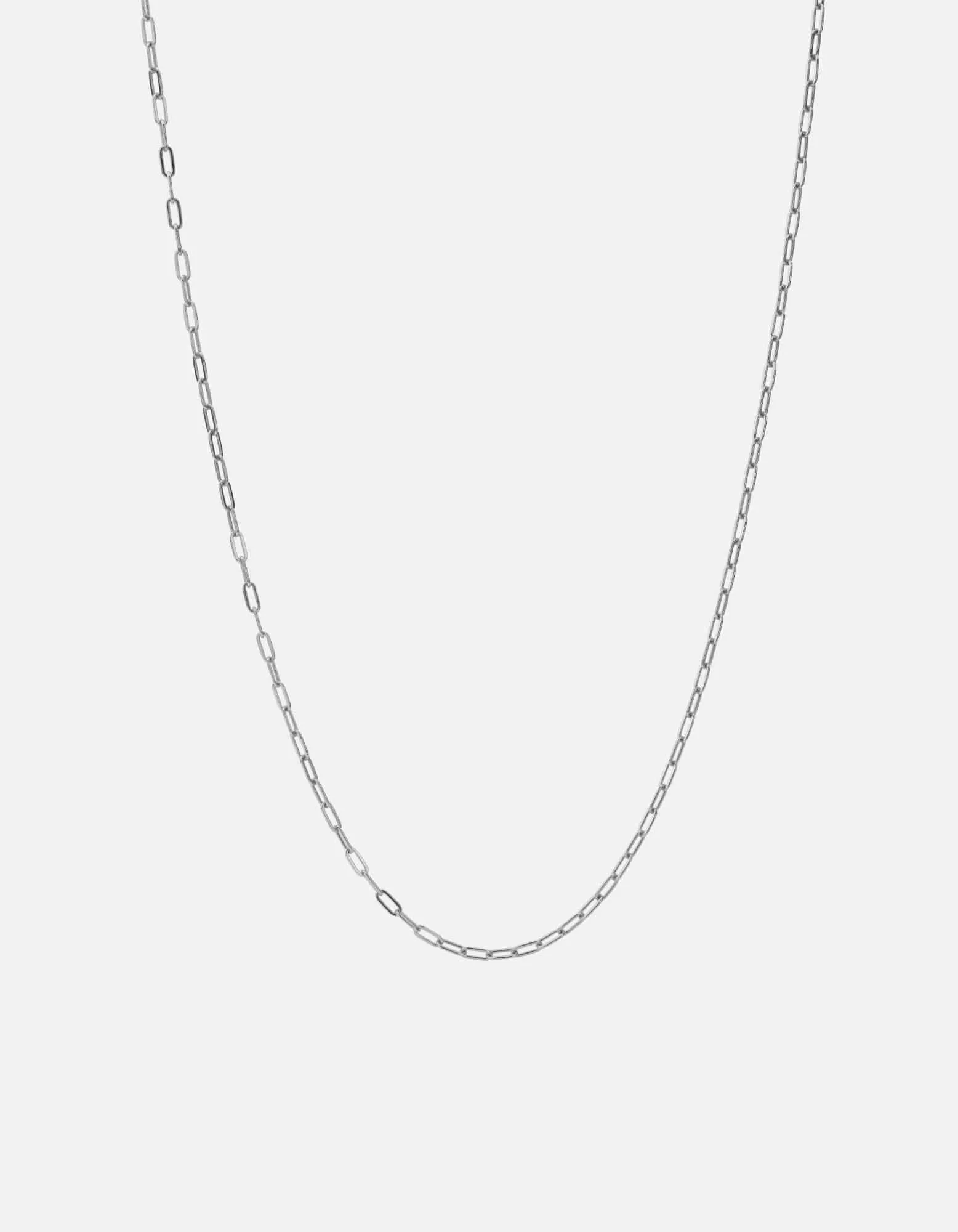 Volt Link Annex Clasp Necklace, Sterling Silver