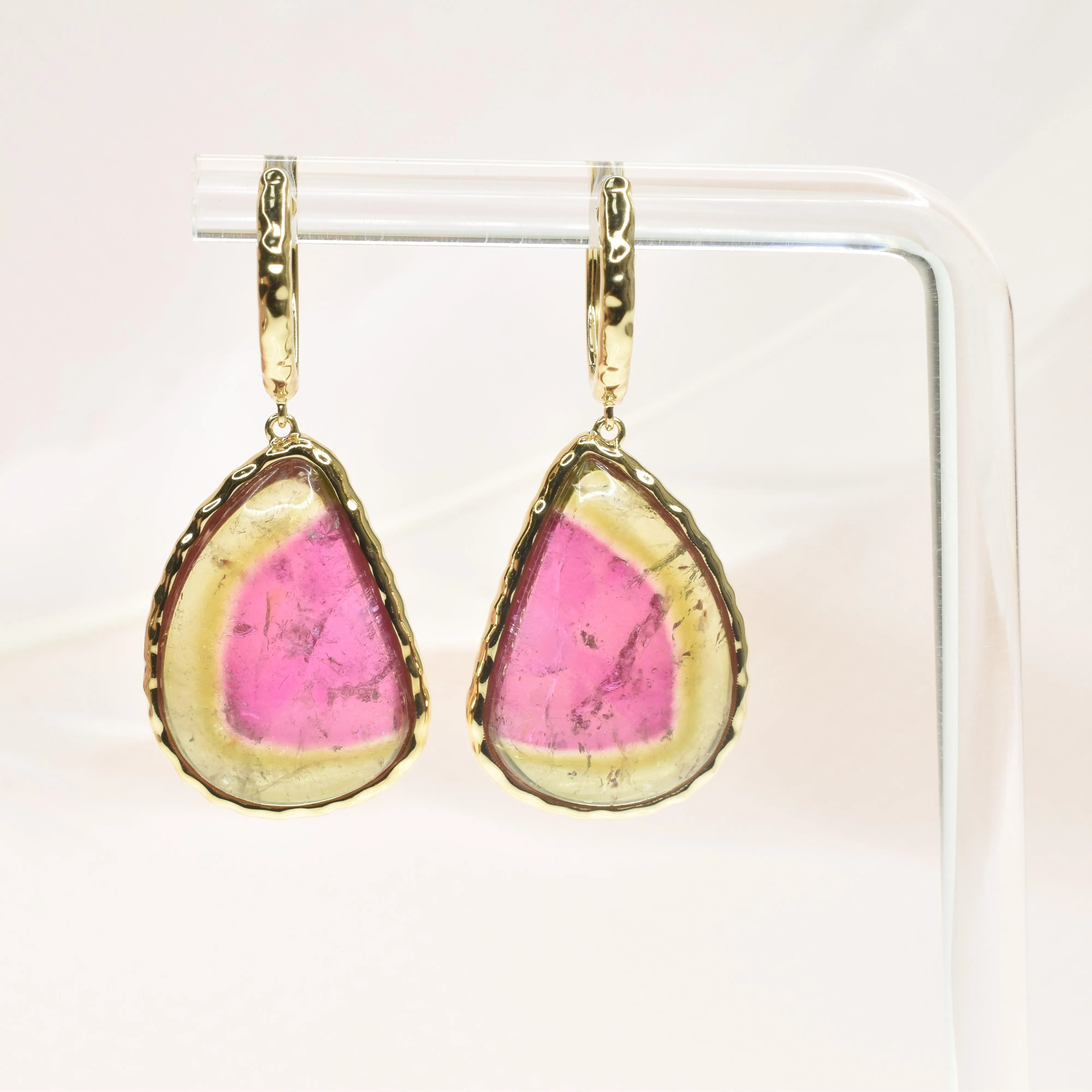 Watermelon Tourmaline Earring