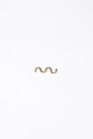 Wave Stud in Recycled 14k Gold