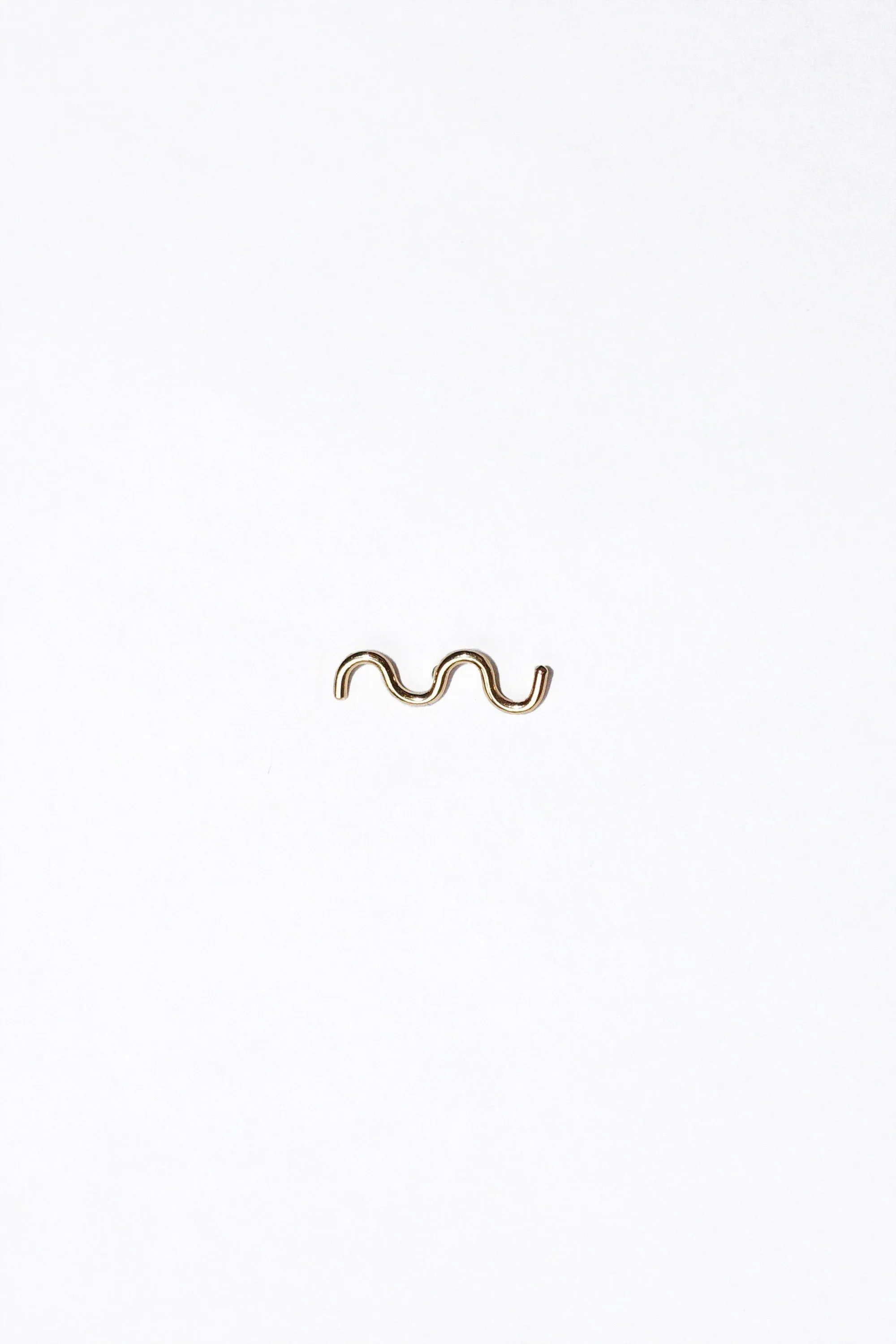 Wave Stud in Recycled 14k Gold