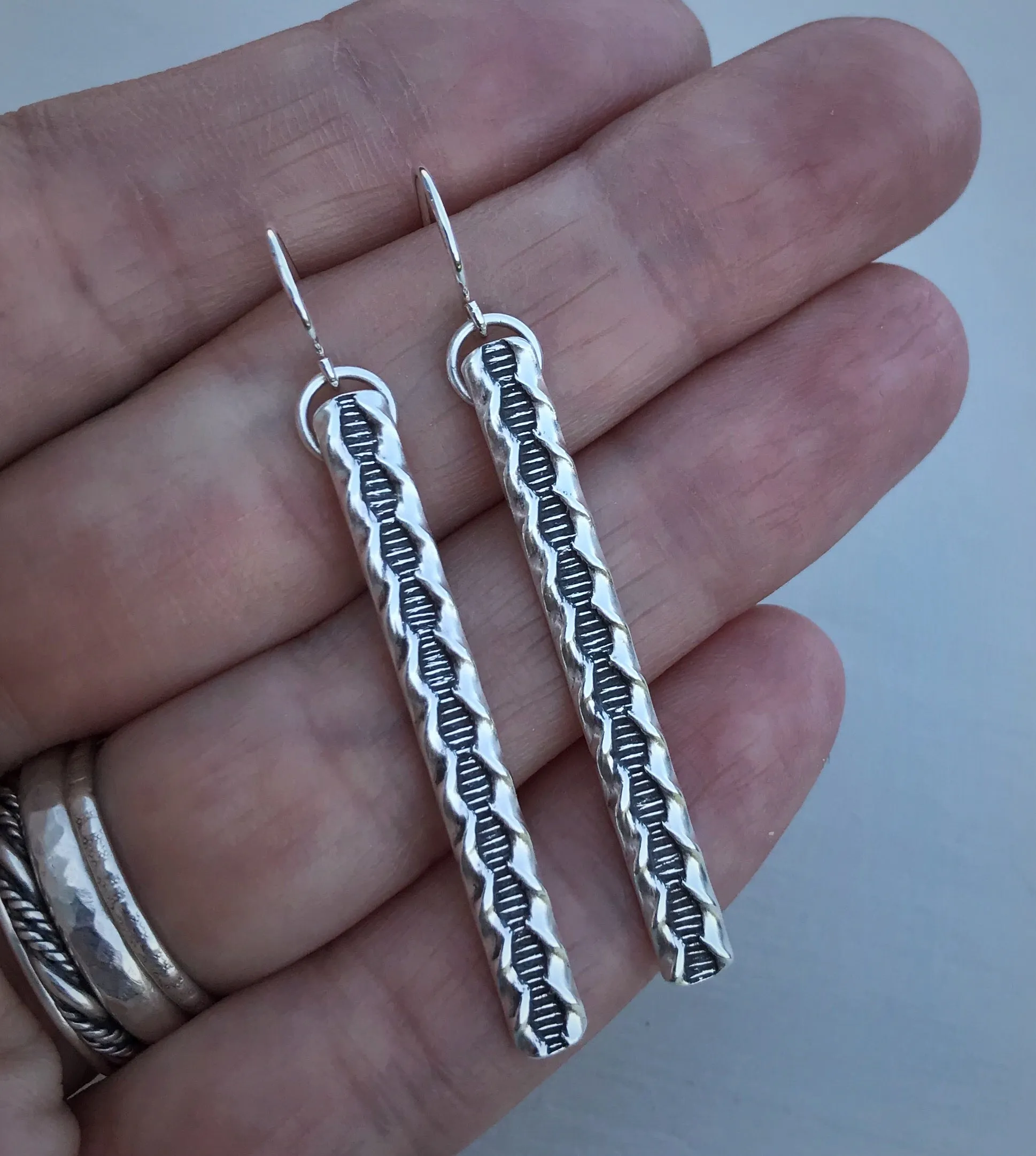 Wavy Bar Earrings