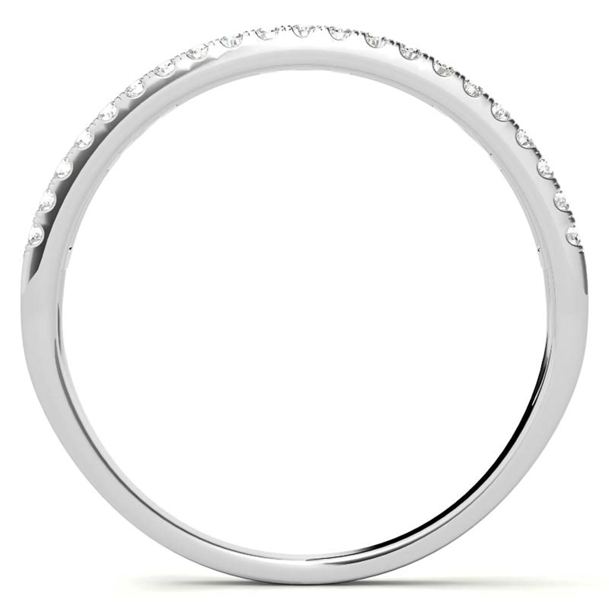 White Gold Silver Double Layered Adjustable Bezel-Set Geometric Ring For Woman