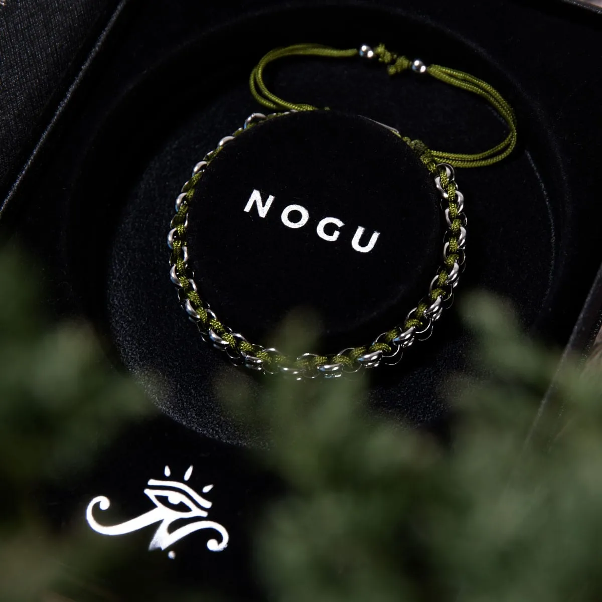 Wolf Links | Mini Kismet Bracelet | Evergreen x Silver