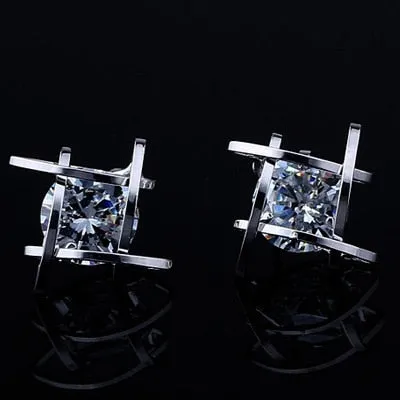 Women's Earrings 2019 Europe and The New Jewelry Geometric Hollow Square Triangle Zircon Earrings Fashion Banquet Jewelry