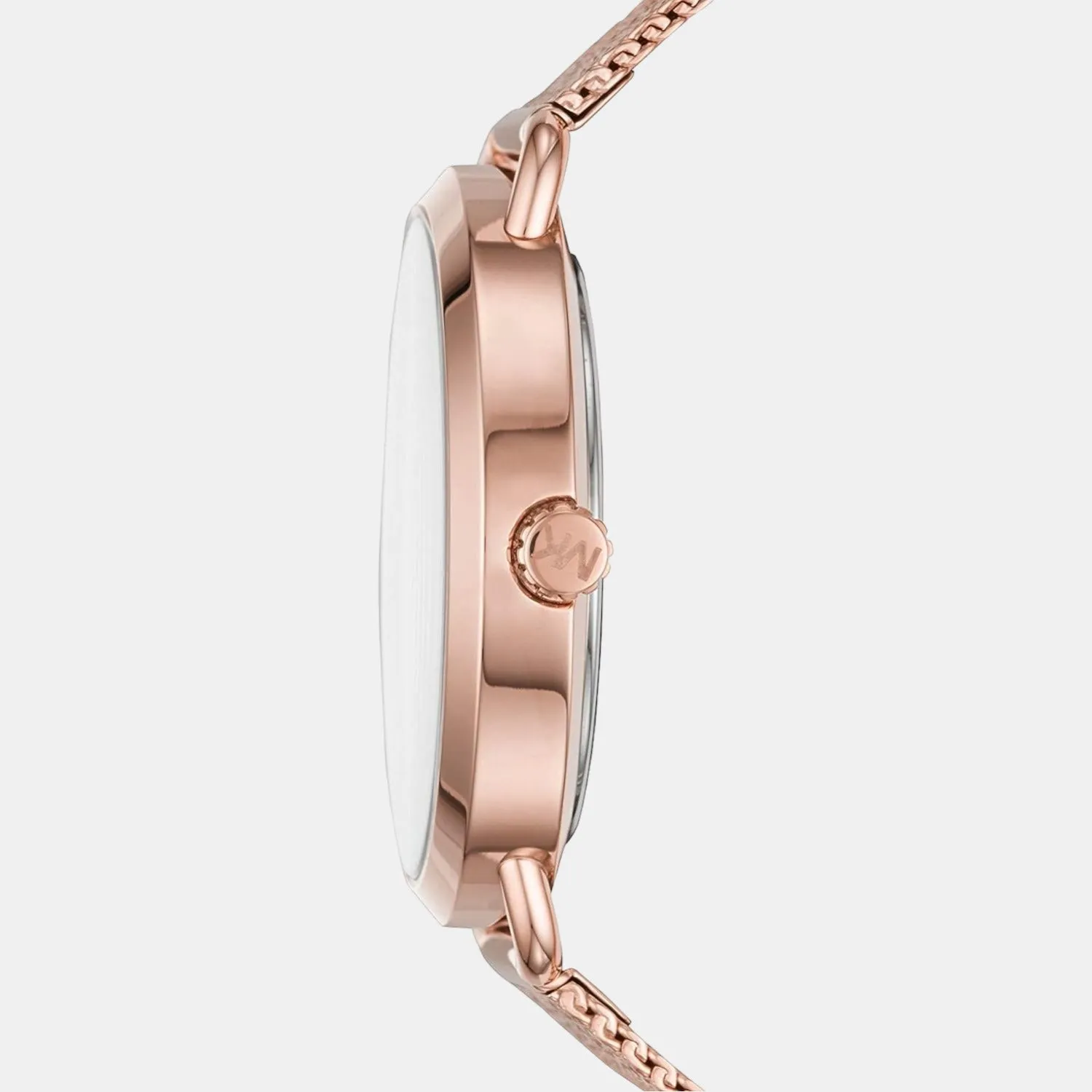 Women's Rose Gold Analog Stainless Steel Watch MK3845